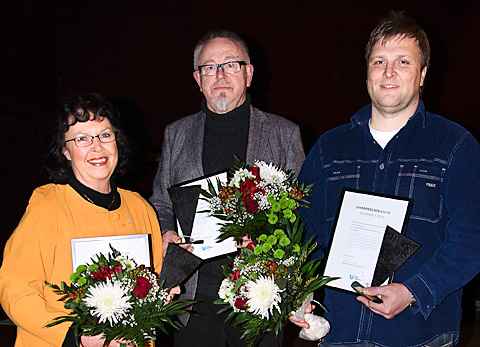 Utmärkelsen Kilen nr 2-4 delades ut på kommunfullmäktige 20 dec 2012 till Ing-Britt Bergström, Hans Norström och Torbjörn Larsson.